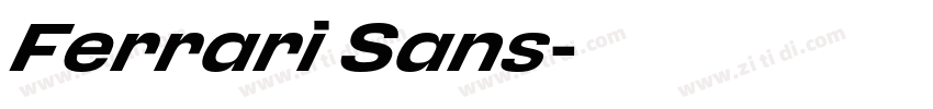 Ferrari Sans字体转换 Ferrari Sans字体转换